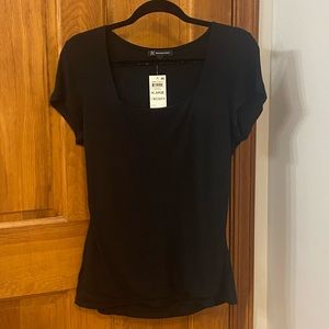 INC International Ribbed Square-neck T-shirt